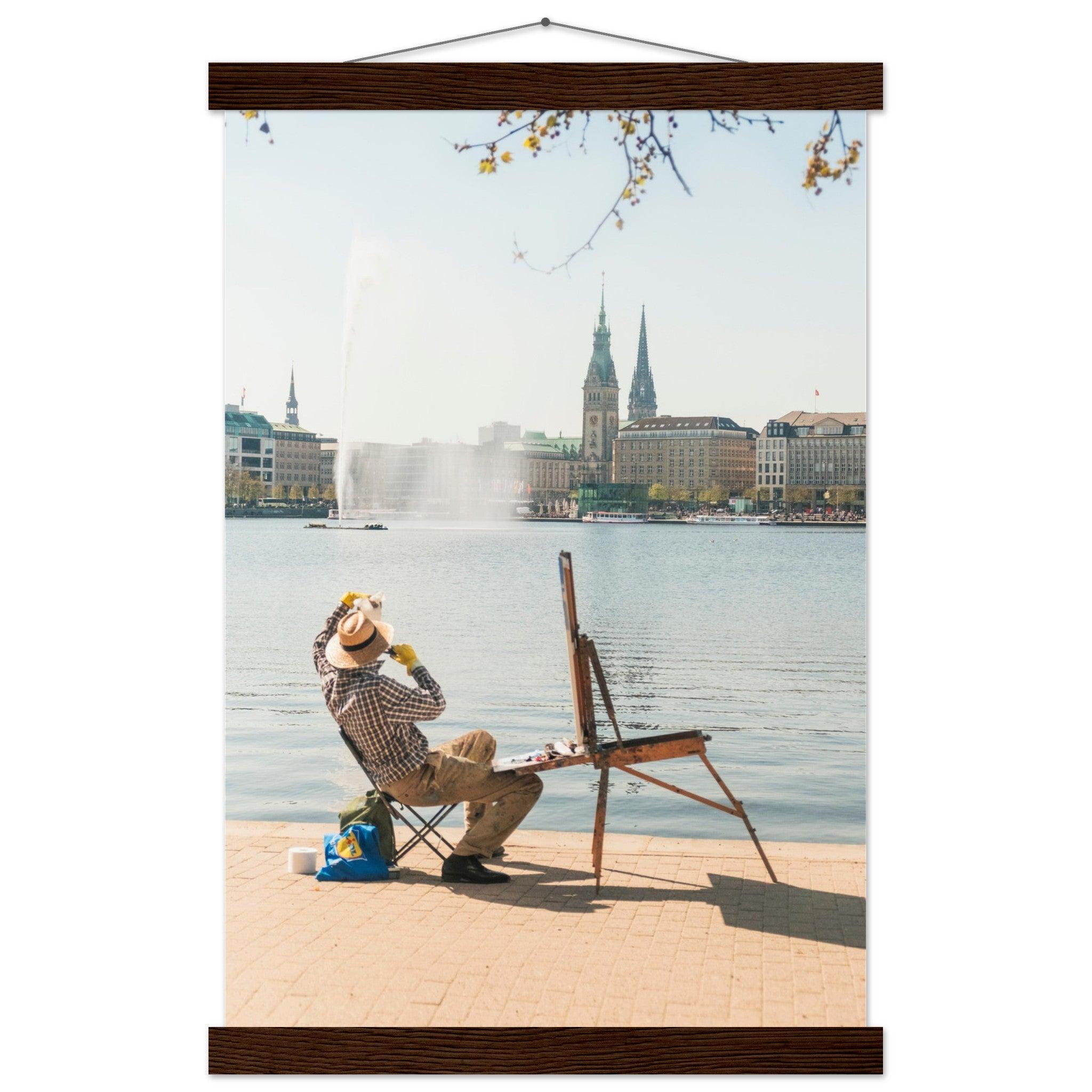 "Hamburger Alster Poster" - Printree.ch Alster, Deutschland, Foto, Fotografie, Freiluftmalerei, Hamburg, kreative Kunst, Kunst, Künstler, Landschaftsmalerei, Maler, Malerei, Natur, Reisen, Stadtbild, unsplash