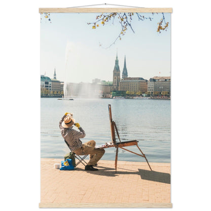 "Hamburger Alster Poster" - Printree.ch Alster, Deutschland, Foto, Fotografie, Freiluftmalerei, Hamburg, kreative Kunst, Kunst, Künstler, Landschaftsmalerei, Maler, Malerei, Natur, Reisen, Stadtbild, unsplash