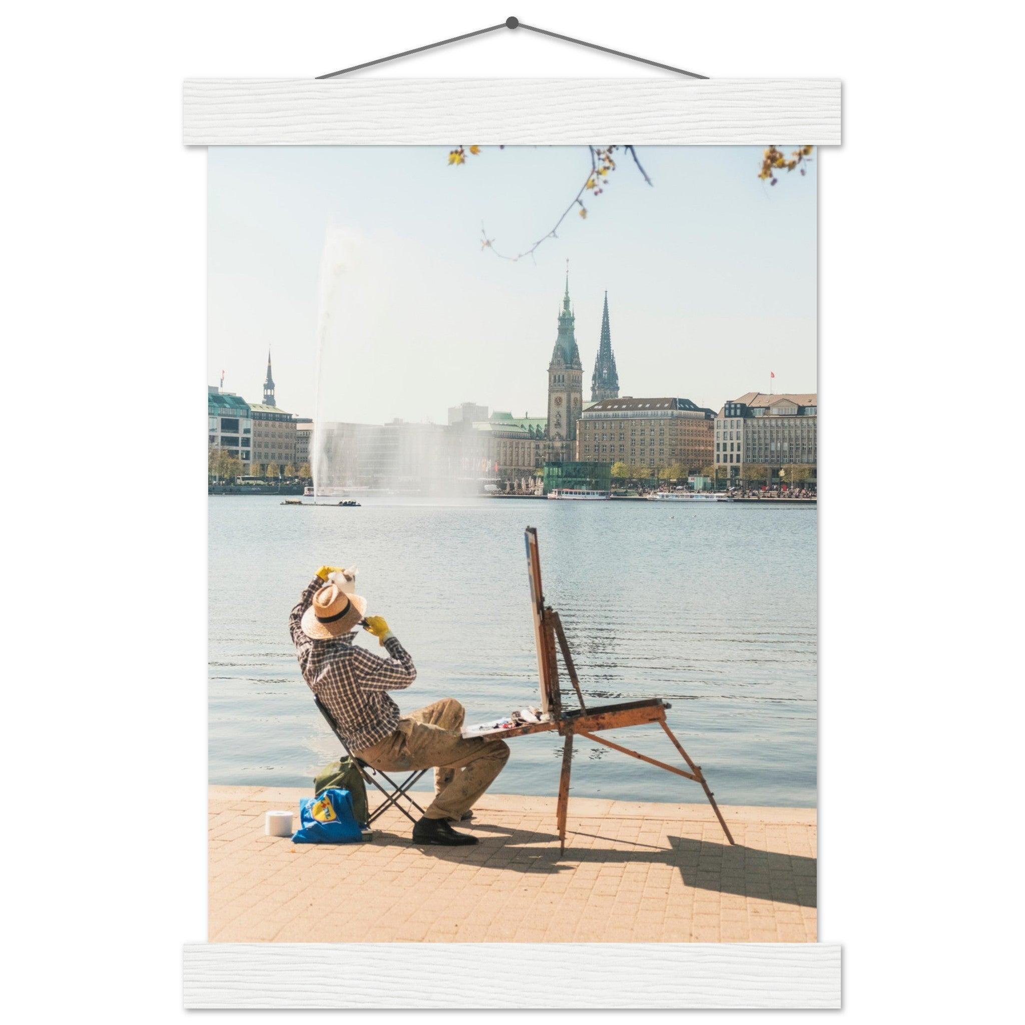 "Hamburger Alster Poster" - Printree.ch Alster, Deutschland, Foto, Fotografie, Freiluftmalerei, Hamburg, kreative Kunst, Kunst, Künstler, Landschaftsmalerei, Maler, Malerei, Natur, Reisen, Stadtbild, unsplash