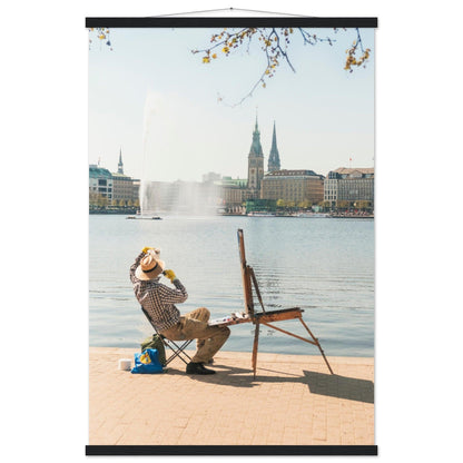 "Hamburger Alster Poster" - Printree.ch Alster, Deutschland, Foto, Fotografie, Freiluftmalerei, Hamburg, kreative Kunst, Kunst, Künstler, Landschaftsmalerei, Maler, Malerei, Natur, Reisen, Stadtbild, unsplash