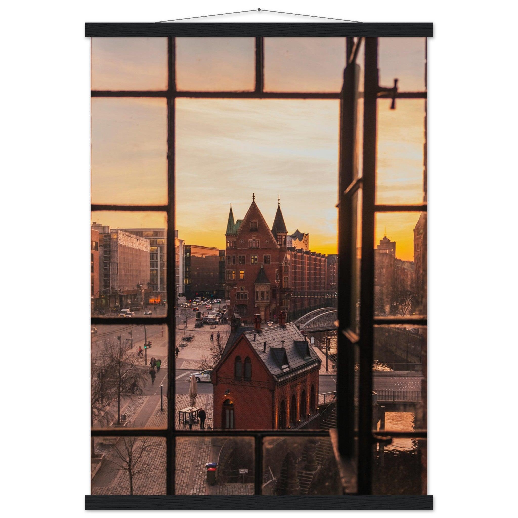 Hamburgisches Flair Poster - Printree.ch Alster, Deutschland, Elbe, Foto, Fotografie, Hafen, Hafenstadt, Hamburg, Kultur, Landungsbrücken, Rathaus, Reeperbahn, Reisen, Speicherstadt, Stadtpanorama, unsplash