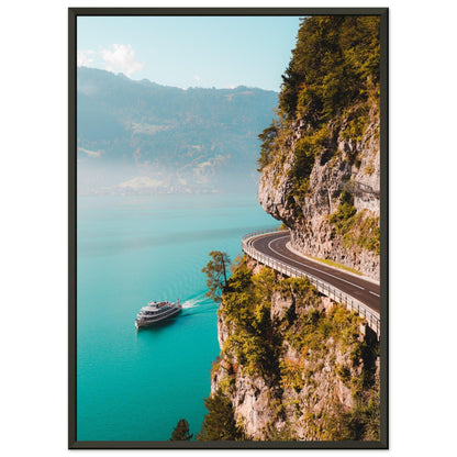 Harmonie von Straße und See am Thunersee - Printree.ch alpin, Unsplash