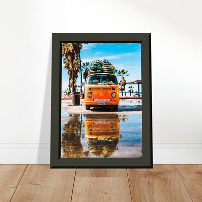 Hawaii VW-Bus Poster - Printree.ch Abenteuer, Campervan, Foto, Fotografie, Hawaii, Inseln, Küste, Reisen, Retro, Roadtrip, Strand, Surfen, unsplash, VW-Bus