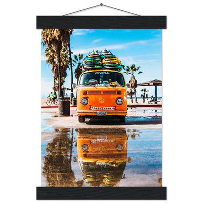 Hawaii VW-Bus Poster - Printree.ch Abenteuer, Campervan, Foto, Fotografie, Hawaii, Inseln, Küste, Reisen, Retro, Roadtrip, Strand, Surfen, unsplash, VW-Bus