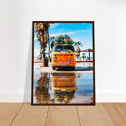 Hawaii VW-Bus Poster - Printree.ch Abenteuer, Campervan, Foto, Fotografie, Hawaii, Inseln, Küste, Reisen, Retro, Roadtrip, Strand, Surfen, unsplash, VW-Bus