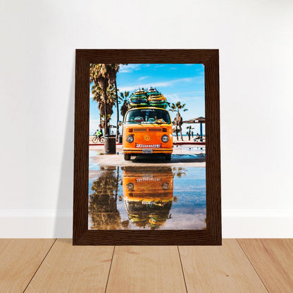 Hawaii VW-Bus Poster - Printree.ch Abenteuer, Campervan, Foto, Fotografie, Hawaii, Inseln, Küste, Reisen, Retro, Roadtrip, Strand, Surfen, unsplash, VW-Bus