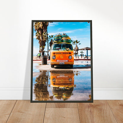 Hawaii VW-Bus Poster - Printree.ch Abenteuer, Campervan, Foto, Fotografie, Hawaii, Inseln, Küste, Reisen, Retro, Roadtrip, Strand, Surfen, unsplash, VW-Bus