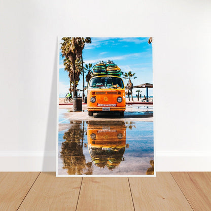 Hawaii VW-Bus Poster - Printree.ch Abenteuer, Campervan, Foto, Fotografie, Hawaii, Inseln, Küste, Reisen, Retro, Roadtrip, Strand, Surfen, unsplash, VW-Bus