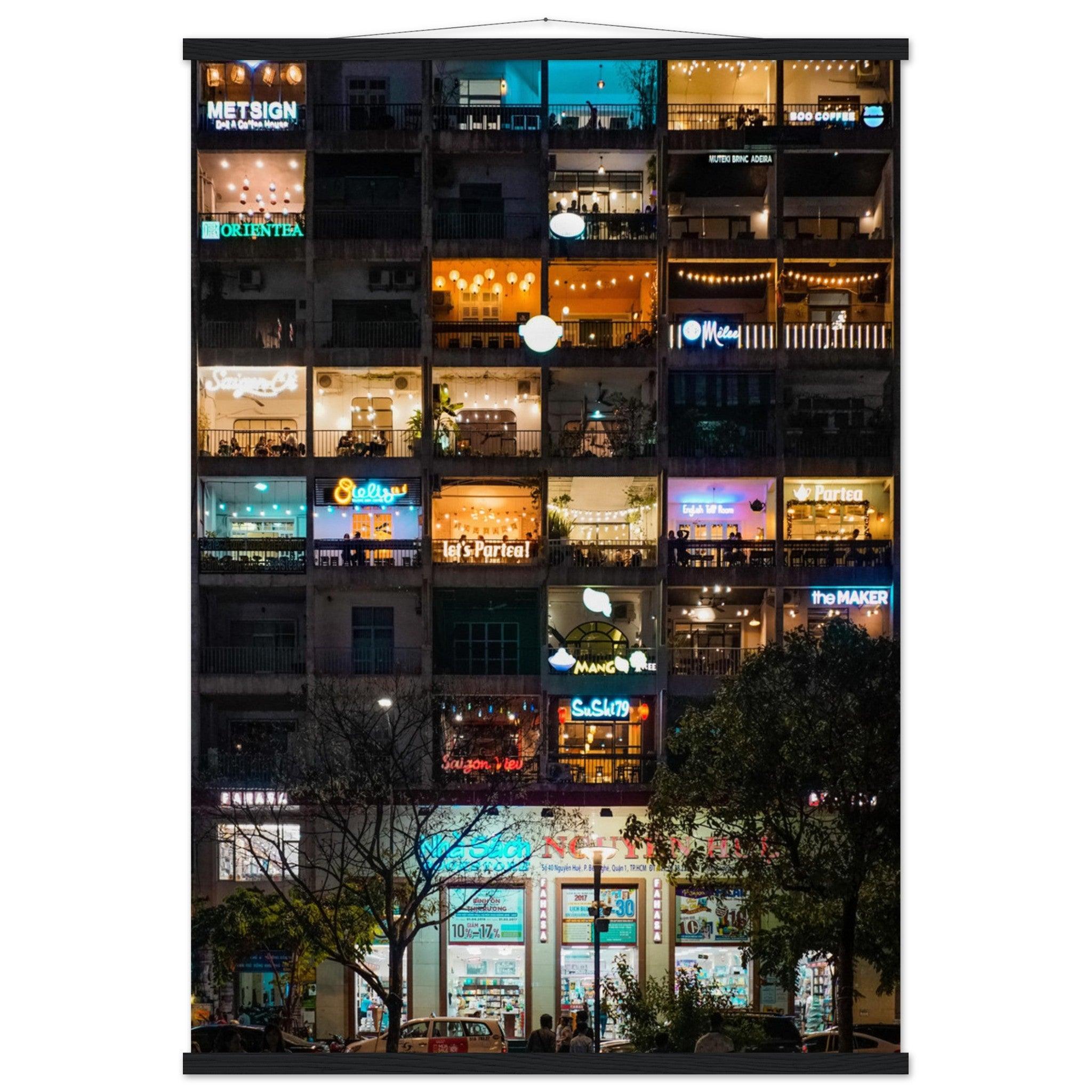 Ho-Chi-Minh-Stadt Poster - Printree.ch Architektur, Foto, Fotografie, Großstadt, Ho-Chi-Minh-Stadt, Kultur, Metropole, Moderne, Reisen, Stadtleben, Straßenleben, unsplash, Urban, Vietnam