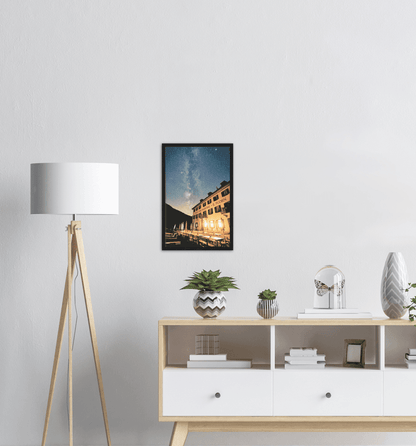 Il Fourn Hotel mit Milchstrasse - Printree.ch einfachschweizer, exklusiv, Foto, Fotografie, Galaxie, landschaft, Poster, Reisen, Schweiz, schweizer alpen, tourismus, Universum