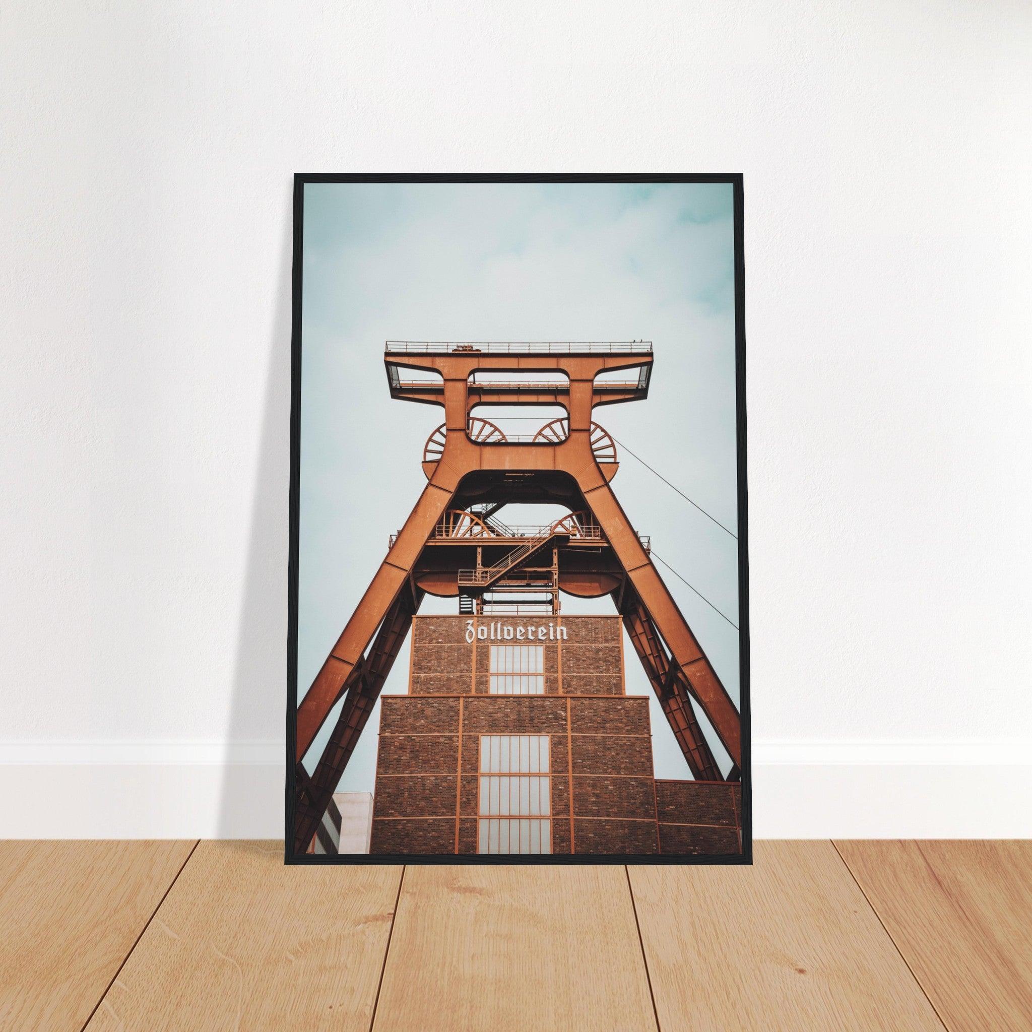 Industriearchitektur-Poster: Zeche Zollverein - Printree.ch Architektur, Ausstellung, Bergbau, Essen, Foto, Fotografie, Industriedenkmal, Industriekultur, Kultur, Museum, Reisen, Ruhrgebiet, UNESCO-Welterbe, unsplash, Zeche Zollverein