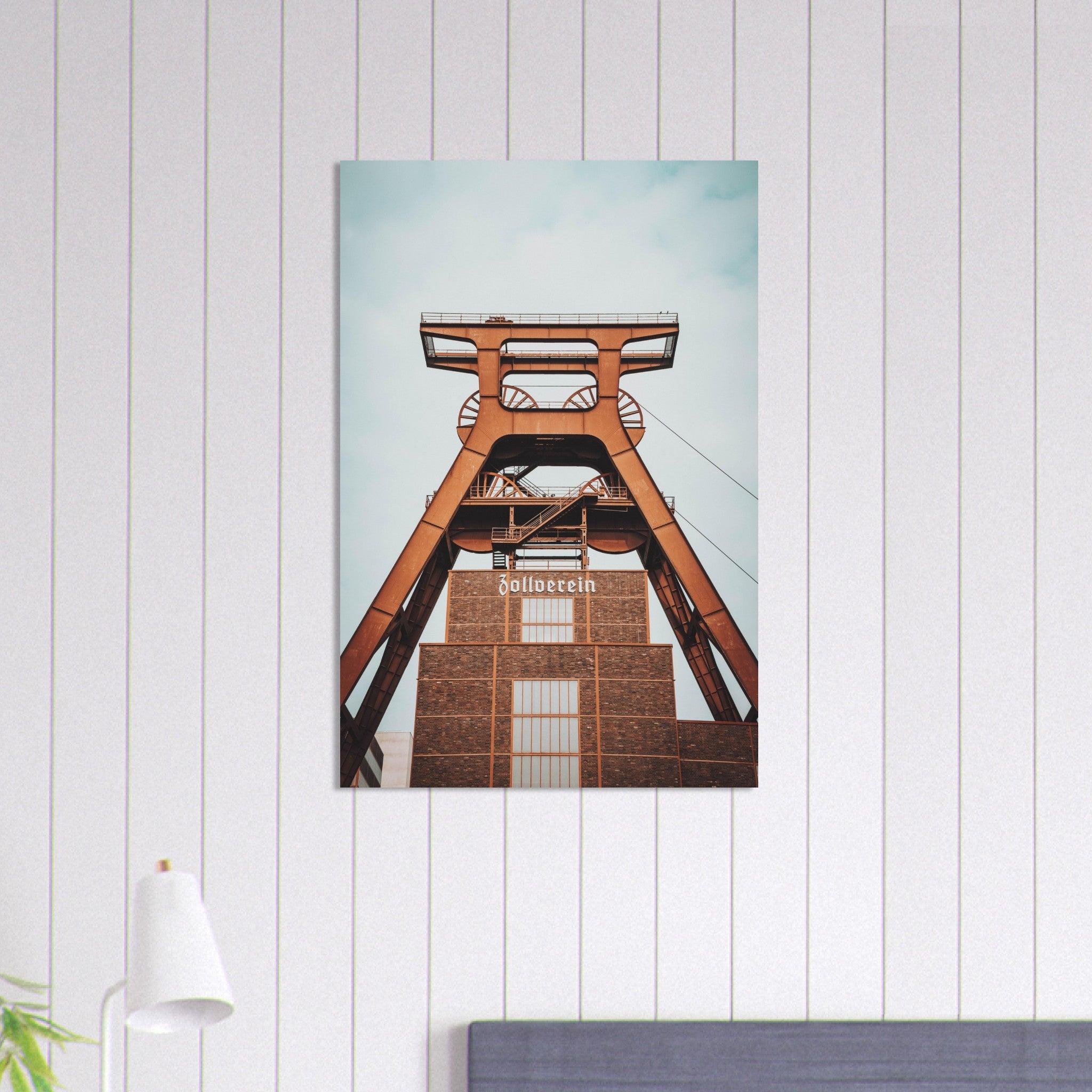 Industriearchitektur-Poster: Zeche Zollverein - Printree.ch Architektur, Ausstellung, Bergbau, Essen, Foto, Fotografie, Industriedenkmal, Industriekultur, Kultur, Museum, Reisen, Ruhrgebiet, UNESCO-Welterbe, unsplash, Zeche Zollverein