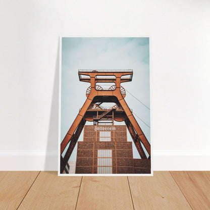 Industriearchitektur-Poster: Zeche Zollverein - Printree.ch Architektur, Ausstellung, Bergbau, Essen, Foto, Fotografie, Industriedenkmal, Industriekultur, Kultur, Museum, Reisen, Ruhrgebiet, UNESCO-Welterbe, unsplash, Zeche Zollverein