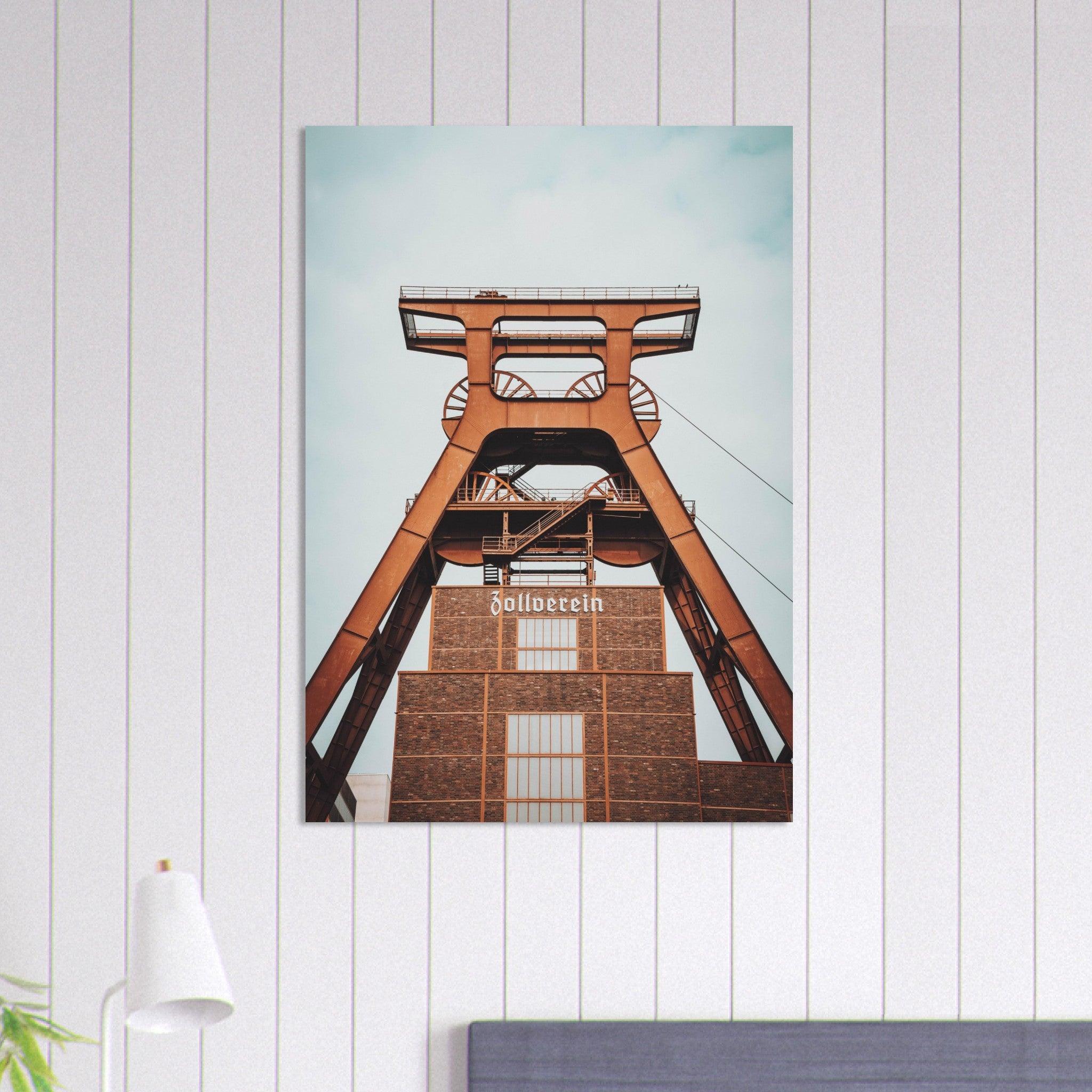 Industriearchitektur-Poster: Zeche Zollverein - Printree.ch Architektur, Ausstellung, Bergbau, Essen, Foto, Fotografie, Industriedenkmal, Industriekultur, Kultur, Museum, Reisen, Ruhrgebiet, UNESCO-Welterbe, unsplash, Zeche Zollverein