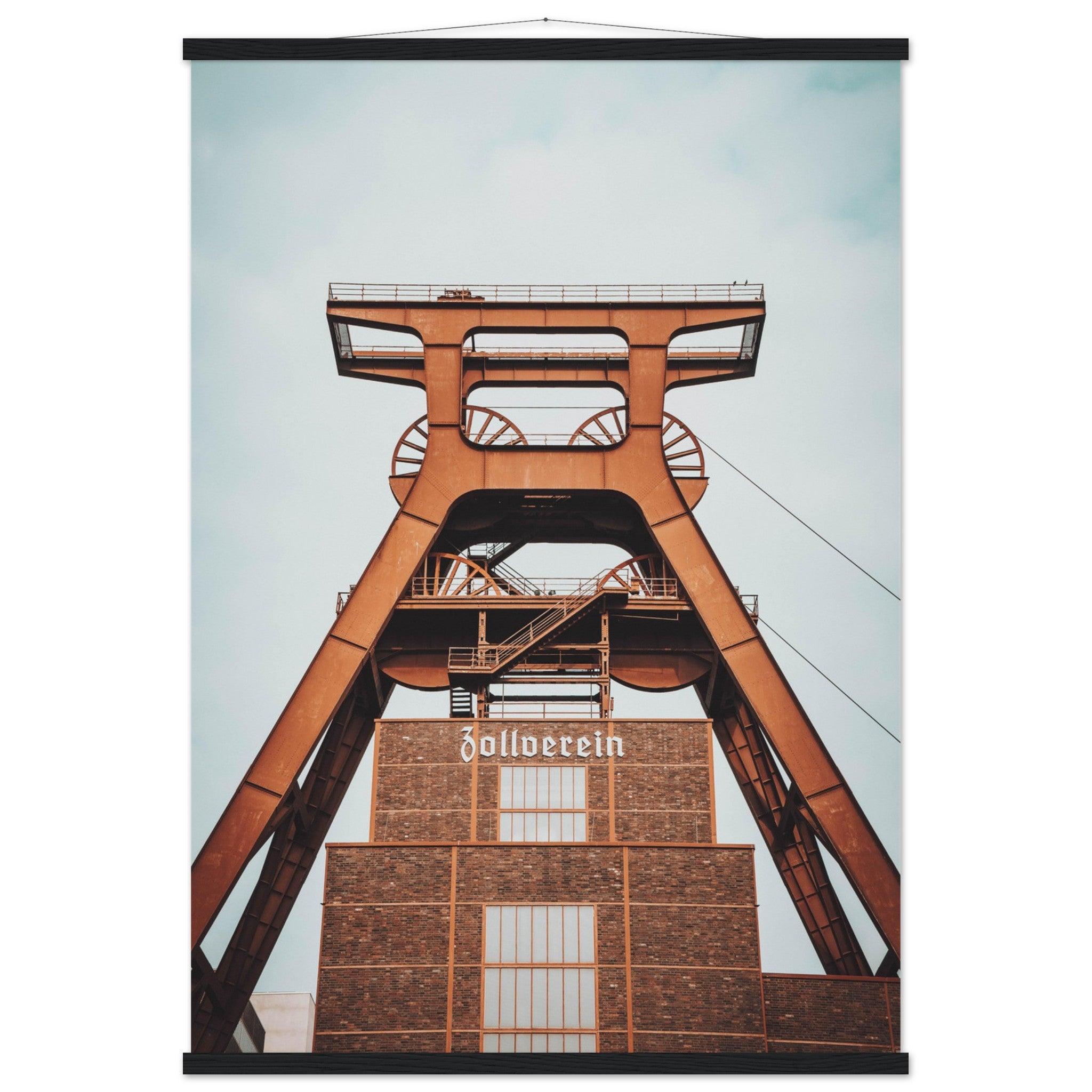 Industriearchitektur-Poster: Zeche Zollverein - Printree.ch Architektur, Ausstellung, Bergbau, Essen, Foto, Fotografie, Industriedenkmal, Industriekultur, Kultur, Museum, Reisen, Ruhrgebiet, UNESCO-Welterbe, unsplash, Zeche Zollverein