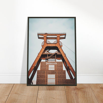 Industriearchitektur-Poster: Zeche Zollverein - Printree.ch Architektur, Ausstellung, Bergbau, Essen, Foto, Fotografie, Industriedenkmal, Industriekultur, Kultur, Museum, Reisen, Ruhrgebiet, UNESCO-Welterbe, unsplash, Zeche Zollverein