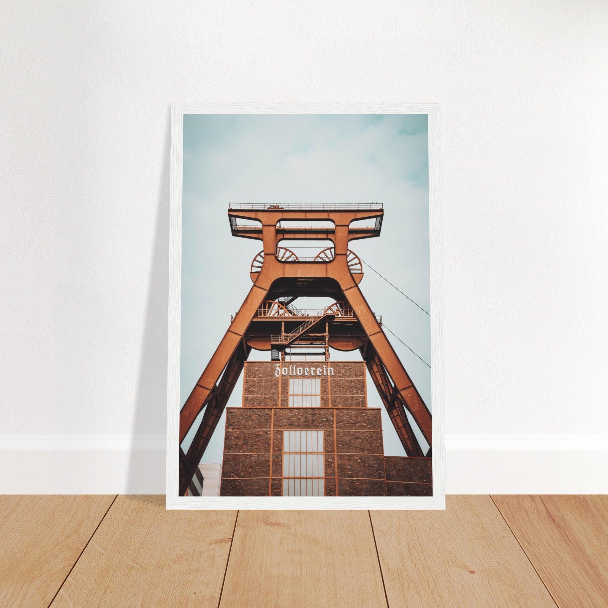 Industriearchitektur-Poster: Zeche Zollverein - Printree.ch Architektur, Ausstellung, Bergbau, Essen, Foto, Fotografie, Industriedenkmal, Industriekultur, Kultur, Museum, Reisen, Ruhrgebiet, UNESCO-Welterbe, unsplash, Zeche Zollverein