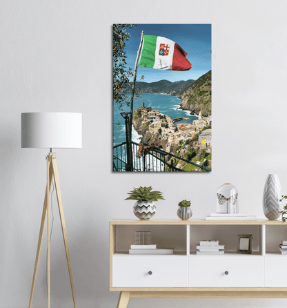 Italia Flagge am Meer - Printree.ch einfachschweizer, exklusiv, Foto, Fotografie, Poster, Reisen