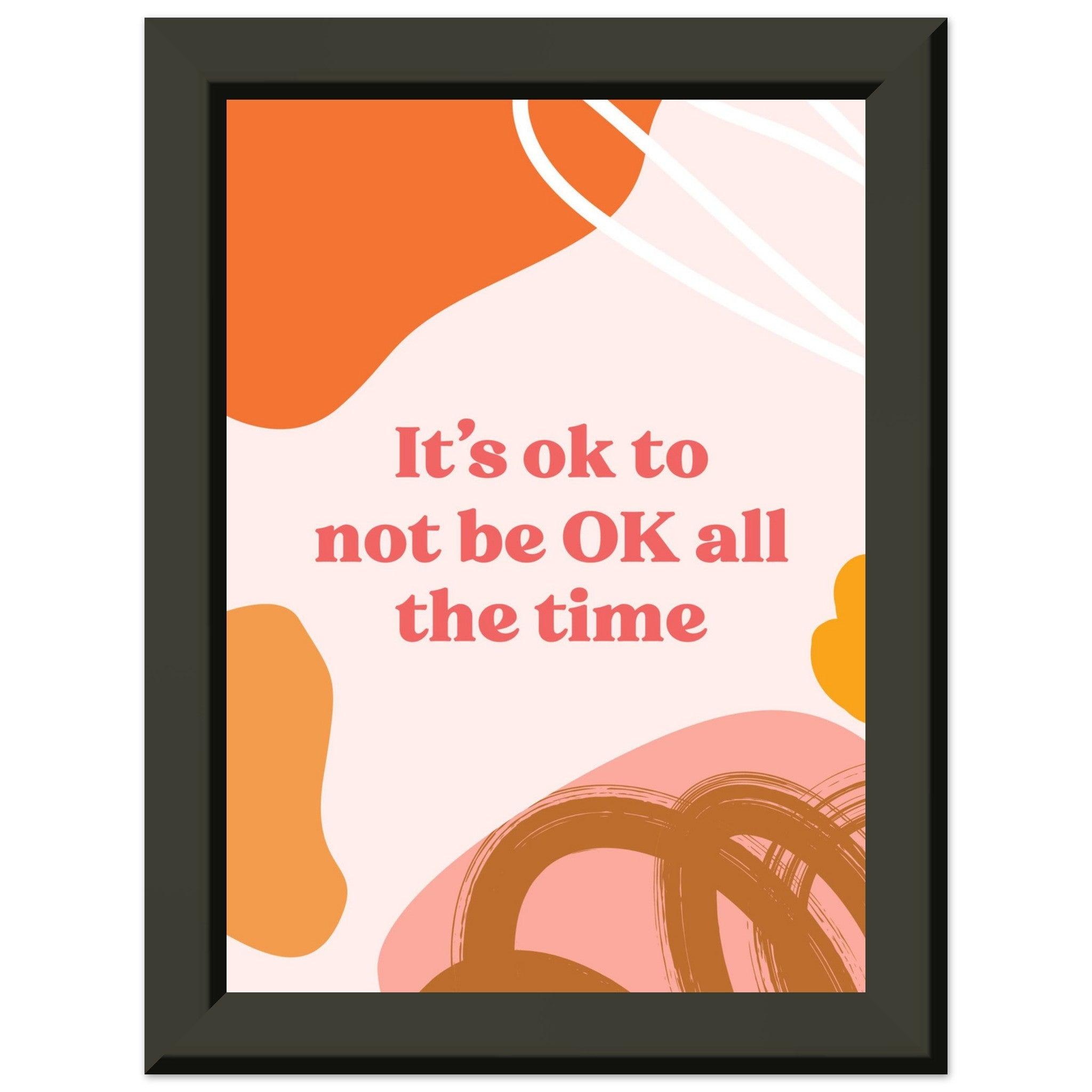 It`s Ok - Fröhliche positive Poster - Printree.ch 