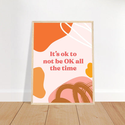 It`s Ok - Fröhliche positive Poster - Printree.ch 