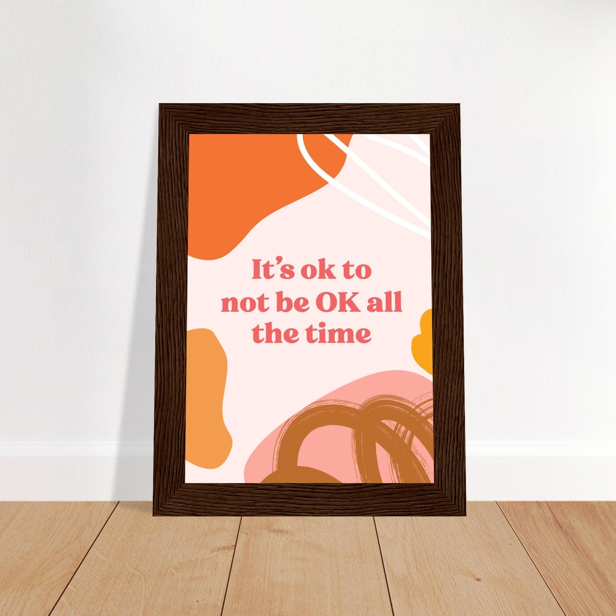 It`s Ok - Fröhliche positive Poster - Printree.ch 