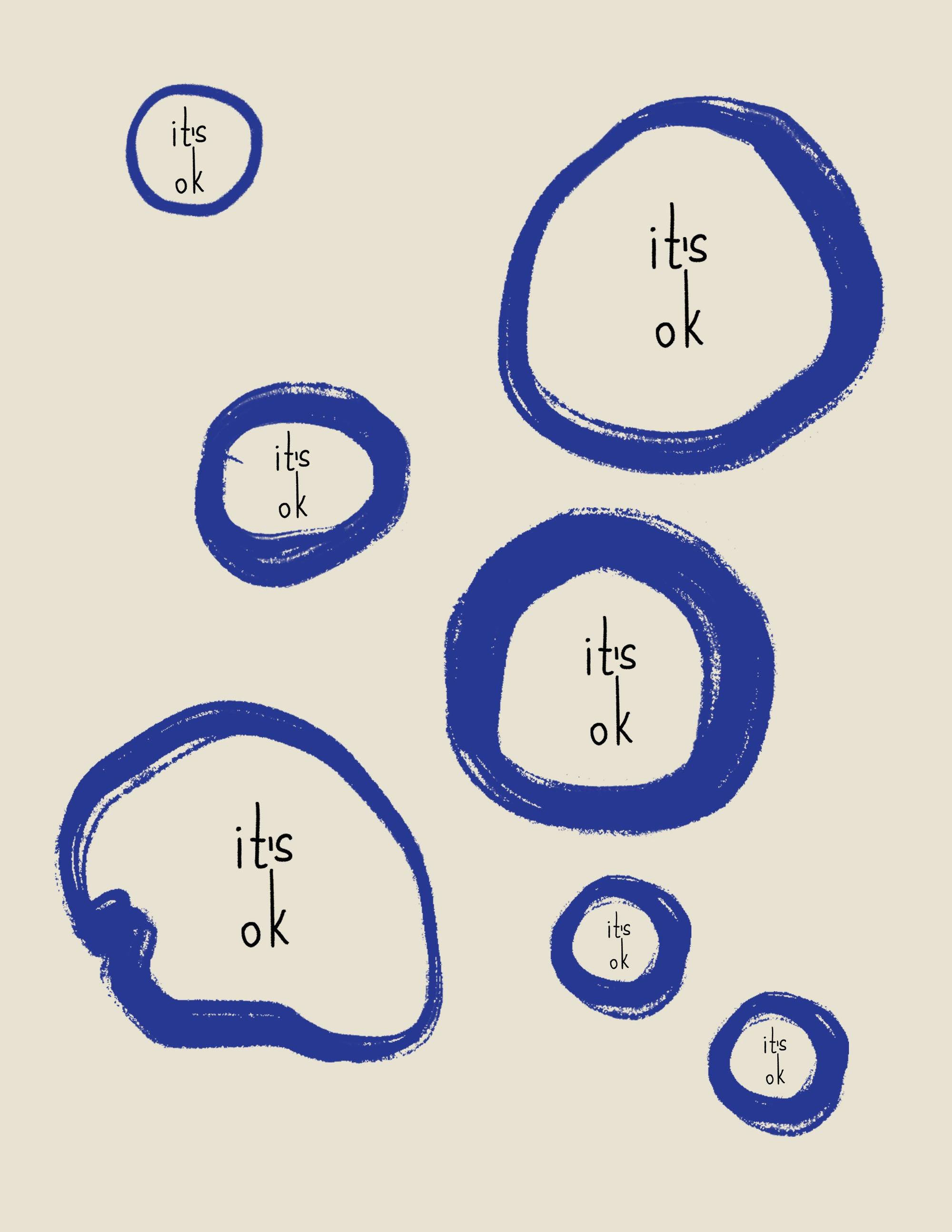 its OK - Printree.ch minimalistischen Lebensstil, Poster, spruch, Typografie, Wort