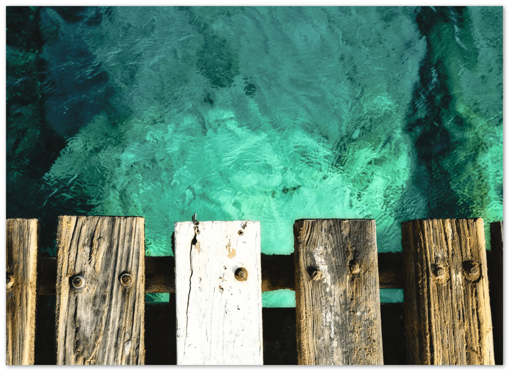 Karibisches Wasser Aruba - Printree.ch antik, ausrüstung, blau, blick, einfachschweizer, entspannung, exklusiv, Foto, Fotografie, gangplank, himmel, hintergründe, holz, horizont, im freien, karibik, kultur, landschaft, luxus, mediterran, meer, Natur, niemand, Poster, reise, Reisen, retro, sommer, sonnenuntergang, stil, tag, tourismus, traditionell, urlaub, wasser, weiß, yacht