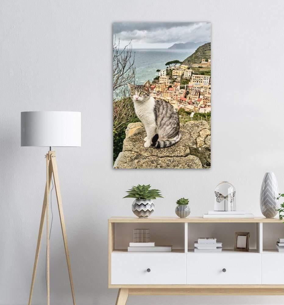 Katze Riomaggiore - Printree.ch Architektur, Blick, cinque, Dorf, einfachschweizer, Europa, exklusiv, Foto, Fotografie, Gesicht, im Freien, Italien, italienisch, Katze, Katzen, Landschaft, landschaftlich, Ligurien, Meer, Mittelmeer, Natur, orange, Porträt, Poster, Reisen, Riomaggiore, schwarz, Sommer, Sonnenuntergang, Stadt, Strand, terre, Tier, Tiere, Tourismus, Urlaub