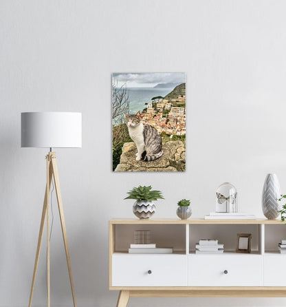 Katze Riomaggiore - Printree.ch Architektur, Blick, cinque, Dorf, einfachschweizer, Europa, exklusiv, Foto, Fotografie, Gesicht, im Freien, Italien, italienisch, Katze, Katzen, Landschaft, landschaftlich, Ligurien, Meer, Mittelmeer, Natur, orange, Porträt, Poster, Reisen, Riomaggiore, schwarz, Sommer, Sonnenuntergang, Stadt, Strand, terre, Tier, Tiere, Tourismus, Urlaub