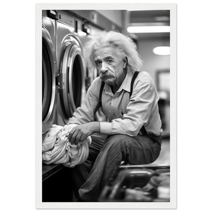 Laundry Day Albert Einstein - Printree.ch AI, Andri Hofmann, berühmt, Poster