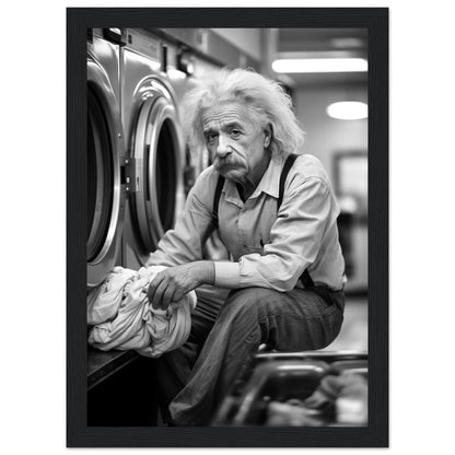 Laundry Day Albert Einstein - Printree.ch AI, Andri Hofmann, berühmt, Poster