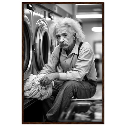 Laundry Day Albert Einstein - Printree.ch AI, Andri Hofmann, berühmt, Poster