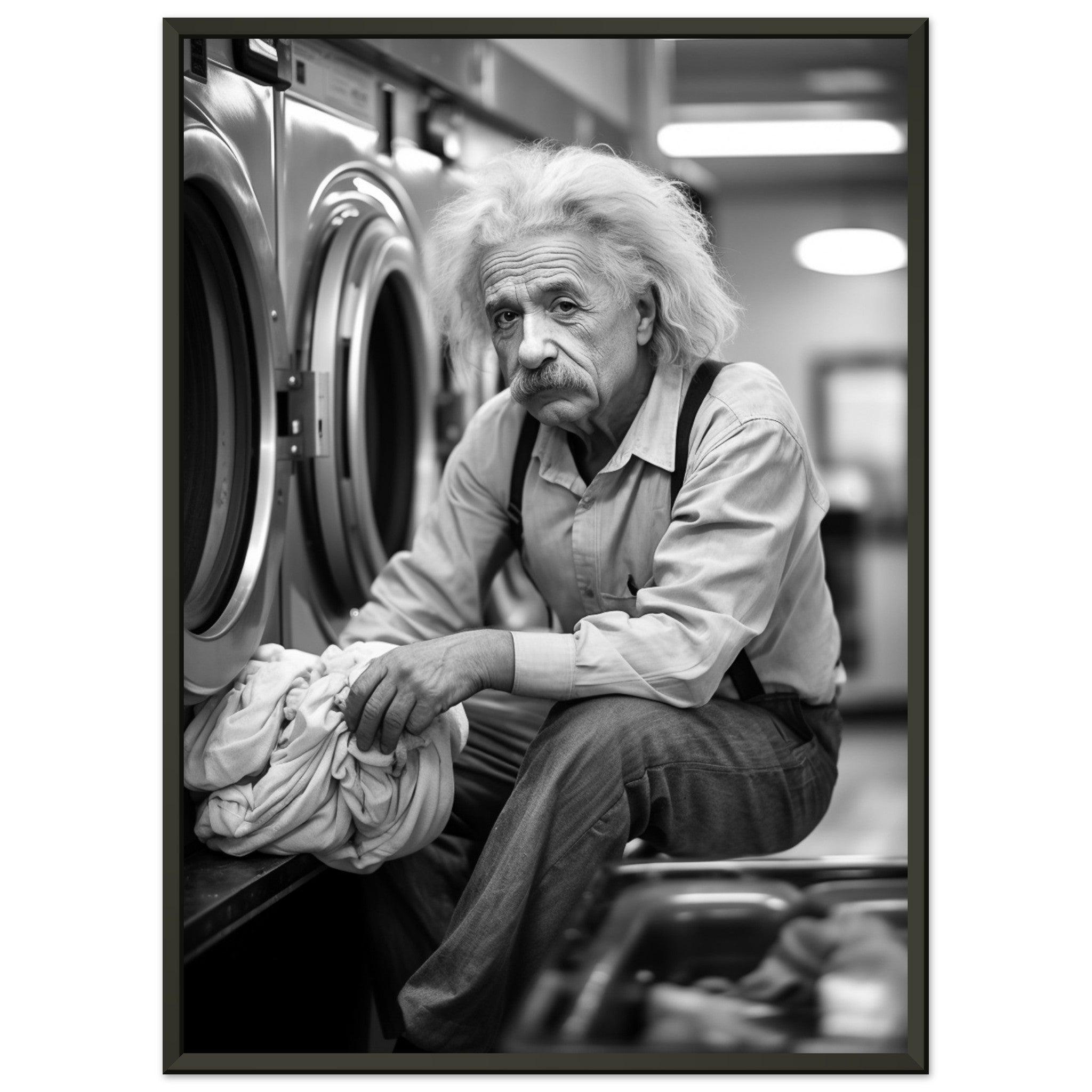 Laundry Day Albert Einstein - Printree.ch AI, Andri Hofmann, berühmt, Poster