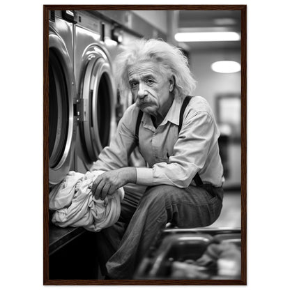 Laundry Day Albert Einstein - Printree.ch AI, Andri Hofmann, berühmt, Poster