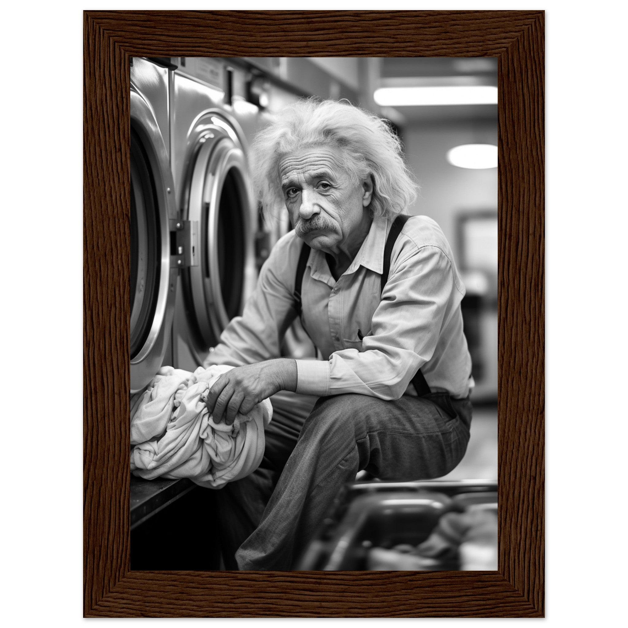 Laundry Day Albert Einstein - Printree.ch AI, Andri Hofmann, berühmt, Poster