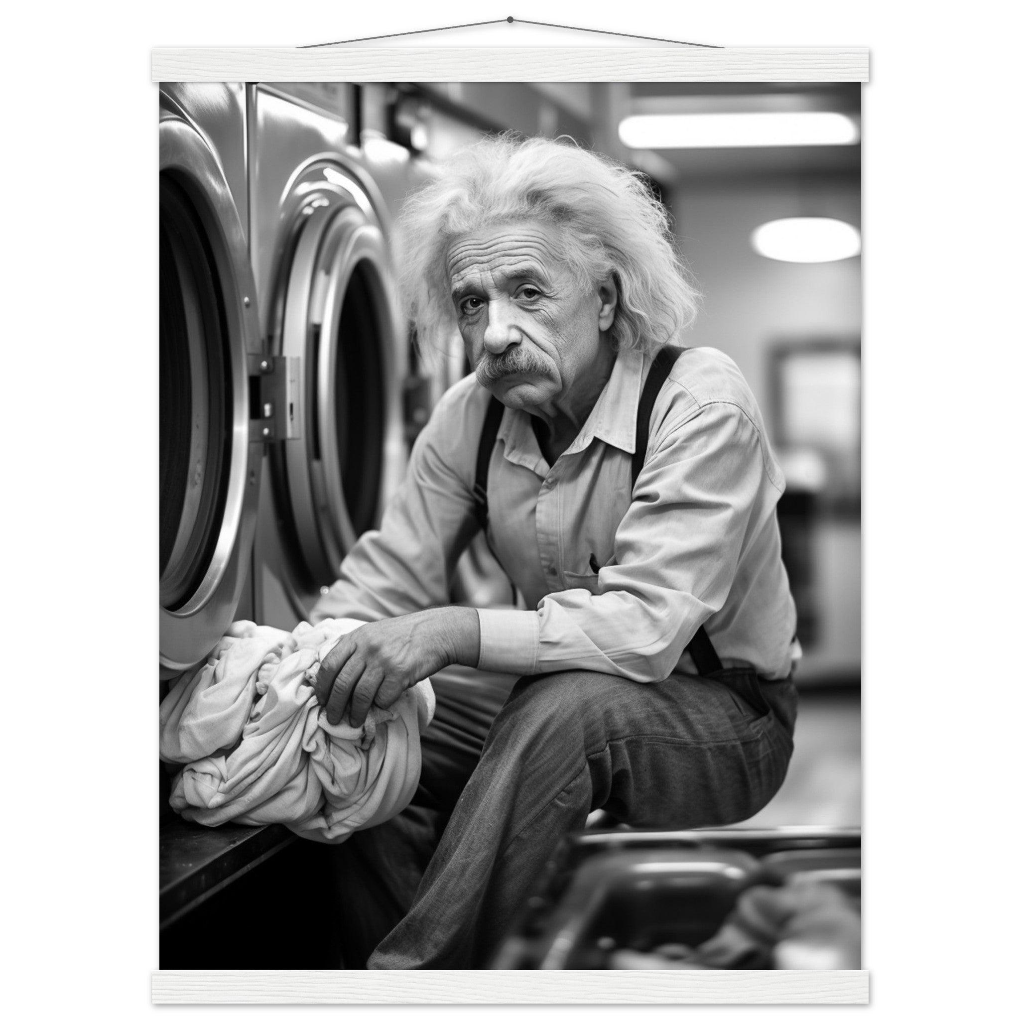 Laundry Day Albert Einstein - Printree.ch AI, Andri Hofmann, berühmt, Poster