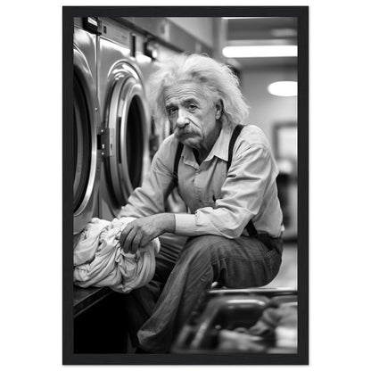 Laundry Day Albert Einstein - Printree.ch AI, Andri Hofmann, berühmt, Poster