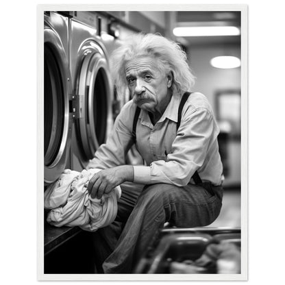 Laundry Day Albert Einstein - Printree.ch AI, Andri Hofmann, berühmt, Poster