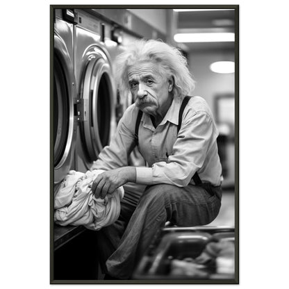 Laundry Day Albert Einstein - Printree.ch AI, Andri Hofmann, berühmt, Poster