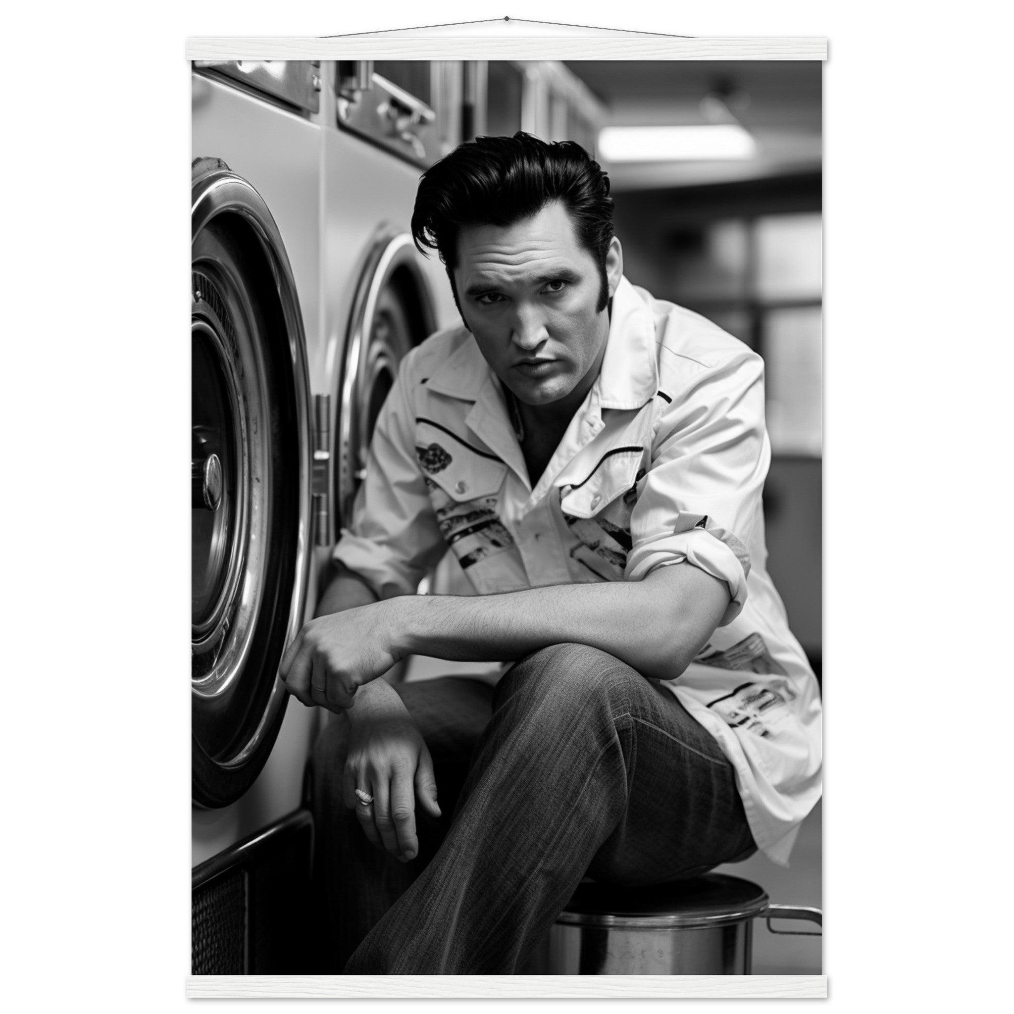 Laundry Day Elvis Presley - Printree.ch AI, Andri Hofmann, Poster, Raumfahrt