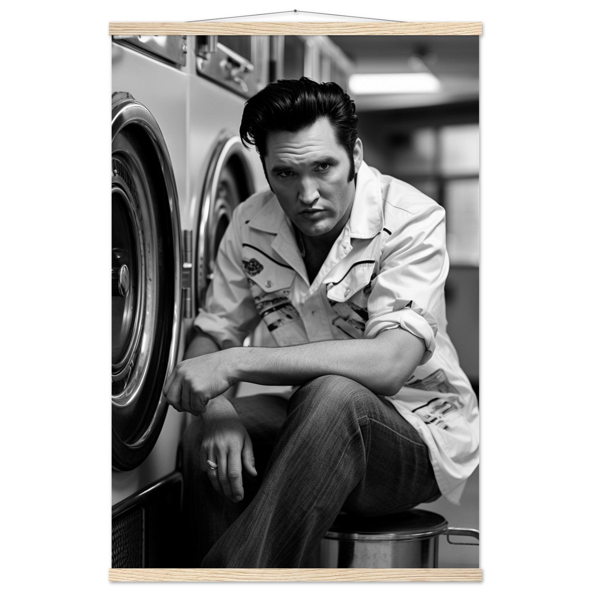 Laundry Day Elvis Presley - Printree.ch AI, Andri Hofmann, Poster, Raumfahrt