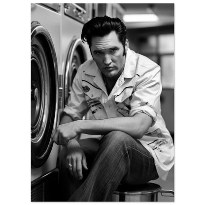 Laundry Day Elvis Presley - Printree.ch AI, Andri Hofmann, Poster, Raumfahrt