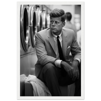 Laundry Day John F Kennedy - Printree.ch AI, Andri Hofmann, Poster, Raumfahrt