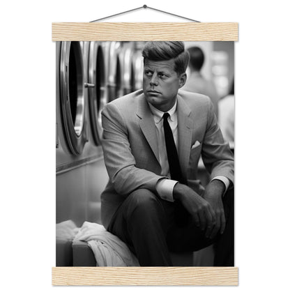 Laundry Day John F Kennedy - Printree.ch AI, Andri Hofmann, Poster, Raumfahrt