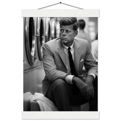 Laundry Day John F Kennedy - Printree.ch AI, Andri Hofmann, Poster, Raumfahrt