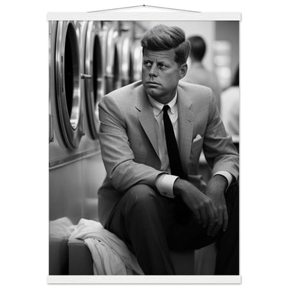 Laundry Day John F Kennedy - Printree.ch AI, Andri Hofmann, Poster, Raumfahrt