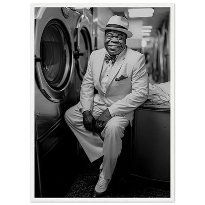 Laundry Day Louis Armstrong - Printree.ch AI, Andri Hofmann, Poster, Raumfahrt