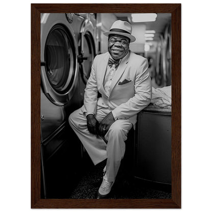 Laundry Day Louis Armstrong - Printree.ch AI, Andri Hofmann, Poster, Raumfahrt