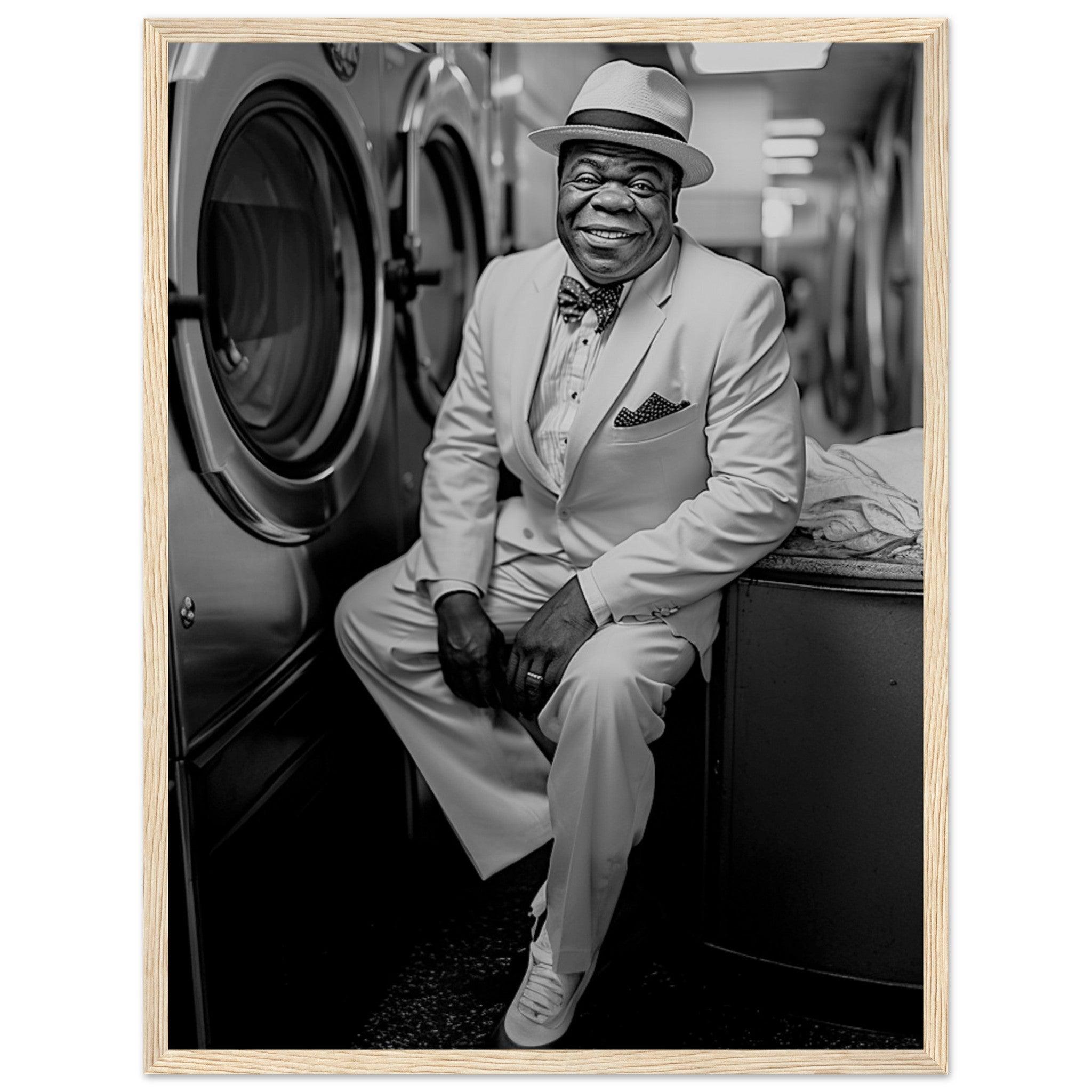 Laundry Day Louis Armstrong - Printree.ch AI, Andri Hofmann, Poster, Raumfahrt