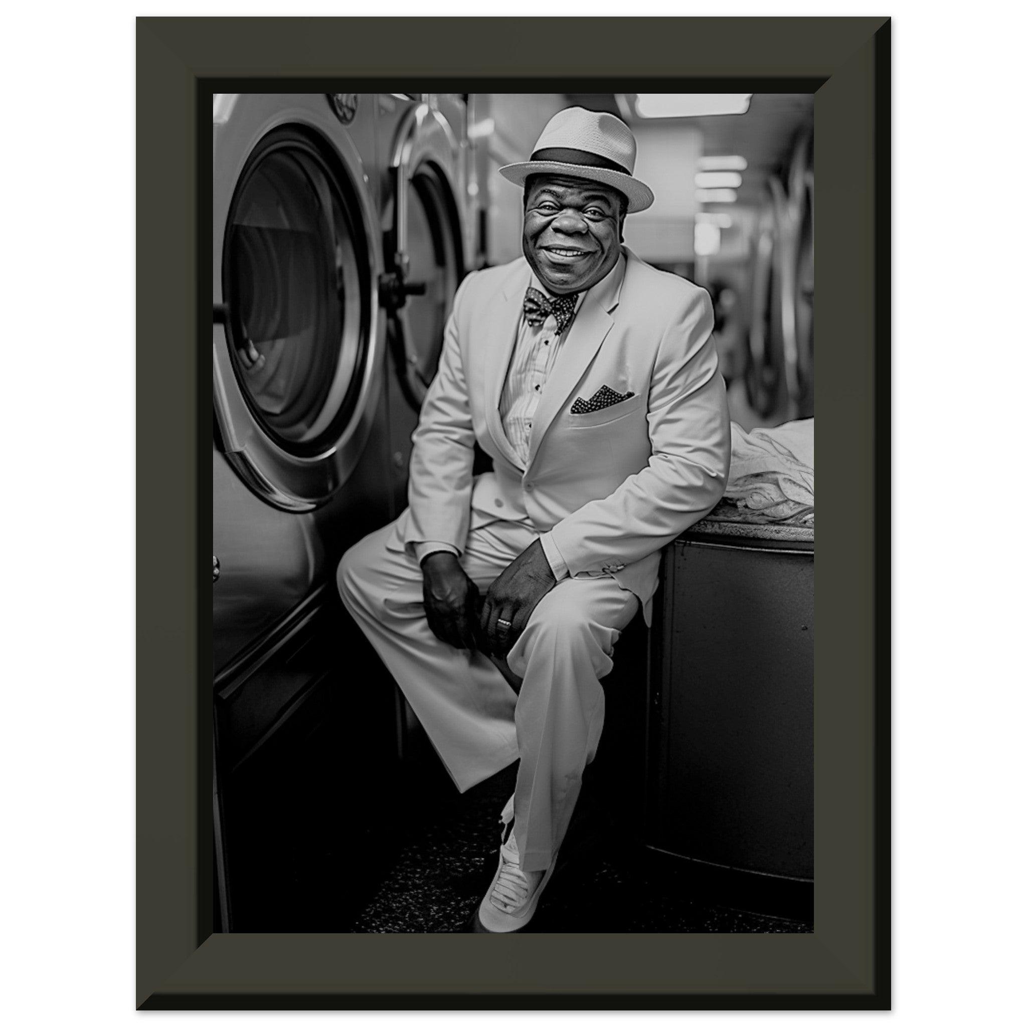 Laundry Day Louis Armstrong - Printree.ch AI, Andri Hofmann, Poster, Raumfahrt